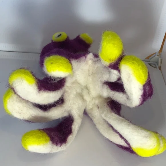 OOAK Hand-Felted purple octopus teacher art Waldorf fantasy ocean storytelling